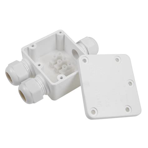 white electrical junction box|white exterior electrical box.